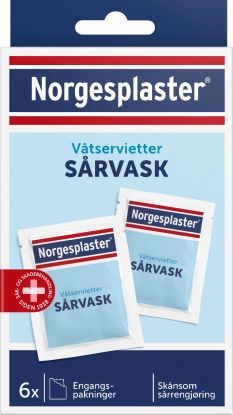 Norgesplaster Sårvask 6 stk