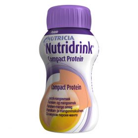 Nutricia Nutridrink Compact Protein næringsdrikk fersken og mangosmak 4x125 ml