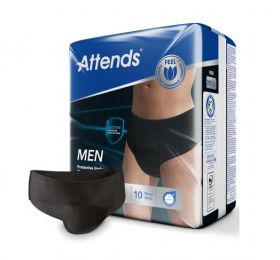 Attends Men Protective Underwear buksebleie 3L sort 10 stk