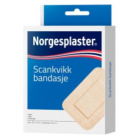 Norgesplaster Scankvikk bandasje 5,4x7,6 beige 5 stk