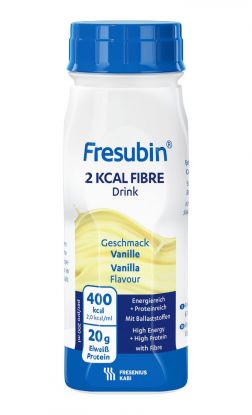 Fresubin 2 Kcal Fibre Drink næringsdrikk vaniljesmak 4x200 ml