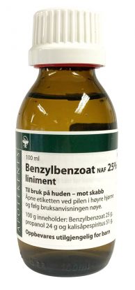 Benzylbenzoat NAF 25% liniment 100 ml