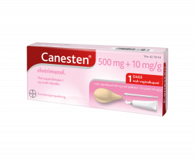 Canesten kombinasjonspakke 500 mg vaginalkapsel 1 stk + 1% krem 20 g