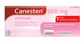 Canesten 500 mg vaginaltablett med applikator 1 stk
