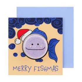 BubbleT julekort Merry Fishmas 1 stk