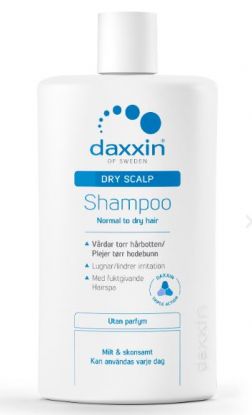 Daxxin shampo normalt til tørt hår uten parfyme 250 ml