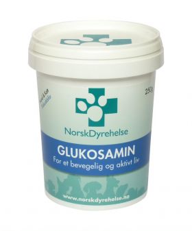Norsk Dyrehelse glukosamin fôrtilskudd hund og katt 250 g