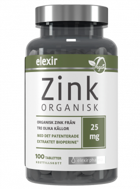 Elexir Pharma Organisk Sink 25 mg tabletter 100 stk