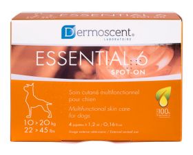 Dermoscent Essential 6 spot-on for hund 10-20 kg 1,2x4 ml