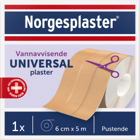 Norgesplaster Universal plaster 6 cm x 5 m 1 stk