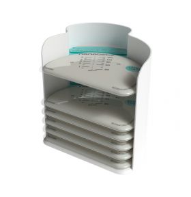 Nanobébé Oppbevaringsposer for brystmelk (inkl. oppbevaringsstativ). 150 ml - 25pk