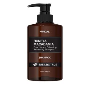 KUNDAL Honey & Macadamia Shampoo Basil & Citrus (Aroma Edition) 500 ml