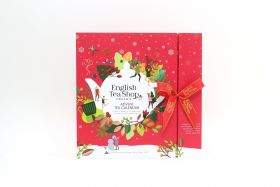 English Tea Shop Book Style Adventskalender - Rød 1 stk