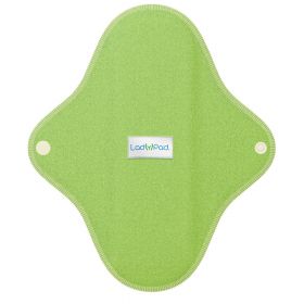 LadyPad Økologiske vaskbare truseinnlegg grønn Str. XS 1 stk