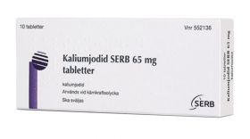 Kaliumjodid 65 mg tabletter 10 stk