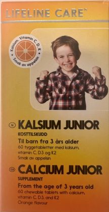 Lifeline Care Junior Kalsium tyggetabletter 60 stk