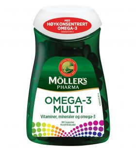 Möller's Pharma Omega-3 Multi kapsler 80 stk