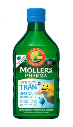 Möller's Pharma tran tutti frutti-smak 250 ml