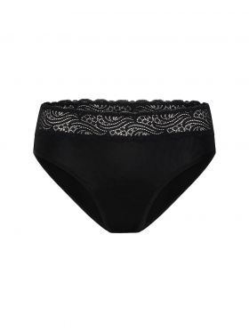 Modibodi Sensual Hi Waist Bikini Moderate-Heavy Black 24/5XL