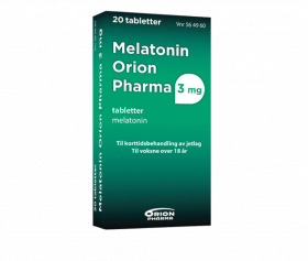 Melatonin Orion Pharma 3 mg tabletter 20 stk