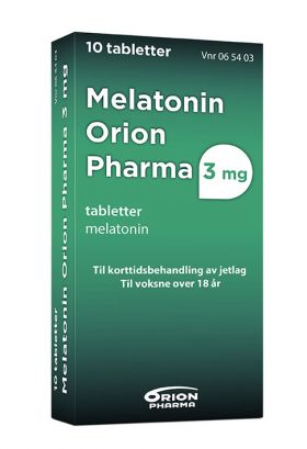 Melatonin Orion Pharma 3 mg tabletter 10 stk