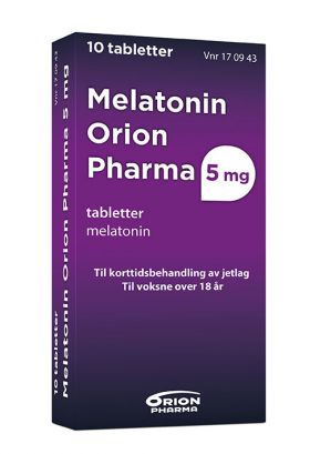 Melatonin Orion Pharma 5 mg tabletter 10 stk