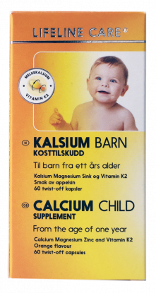 Lifeline Care Kalsium Barn kapsler 60 stk