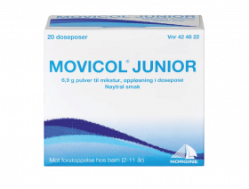 Movicol Junior pulver til mikstur doseposer nøytral smak 20 stk