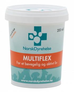 Norsk Dyrehelse MultiFlex fôrtilskudd tabletter 200 stk