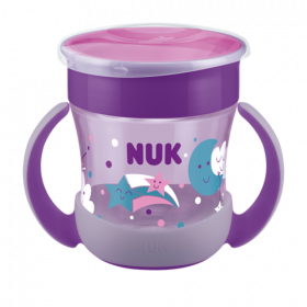 NUK Evolution Mini Magic Cup Glow in Dark lilla