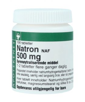 Natron NAF 500 mg tabletter 100 stk