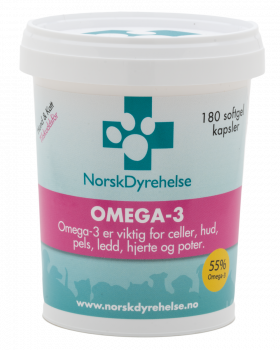 Norsk Dyrehelse omega-3 myke kapsler hund og katt 180 stk