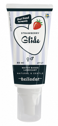 Belladot Strawberry Glide glidemiddel 80 ml