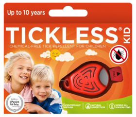 Tickless Kid elektronisk flåttjager til barn rød 1 stk