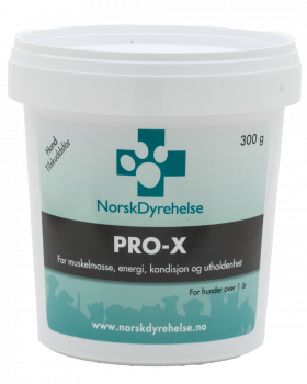 Norsk Dyrehelse PRO-X fôrtilskudd proteinpulver hund 300 g