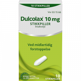 Dulcolax 10 mg stikkpiller 10 stk