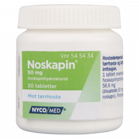 Noskapin 50 mg tabletter 20 stk