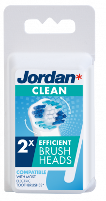 Jordan Clean refill tannbørstehoder 2 stk