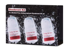 Recipe for men Alcohol Free Antiperspirant Deodorant Kit 3x60 ml
