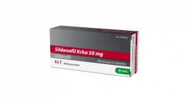 Sildenafil Krka 50 mg tabletter 4 stk