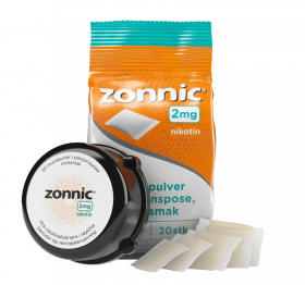 Zonnic 2 mg munnpulver i porsjonspose mint 20 stk