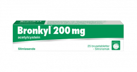 Bronkyl 200 mg brusetabletter 25 stk
