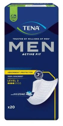 Tena Men Active Fit Level 2 absorberende innlegg 20 stk