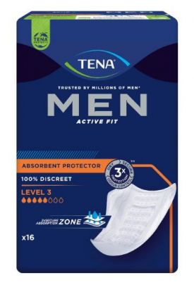 Tena Men Active Fit Level 3 absorberende innlegg 16 stk