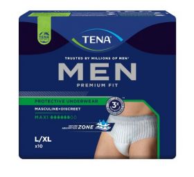 Tena Men Premium Fit Maxi buksebleie str L/XL 10 stk