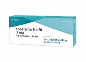 Loperamid Norfri 2 mg tabletter 16 stk